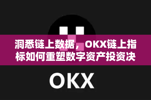 洞悉链上数据，OKX链上指标如何重塑数字资产投资决策-第1张图片-欧易 - OKX官网下载 | 全球智能投资加密货币交易所